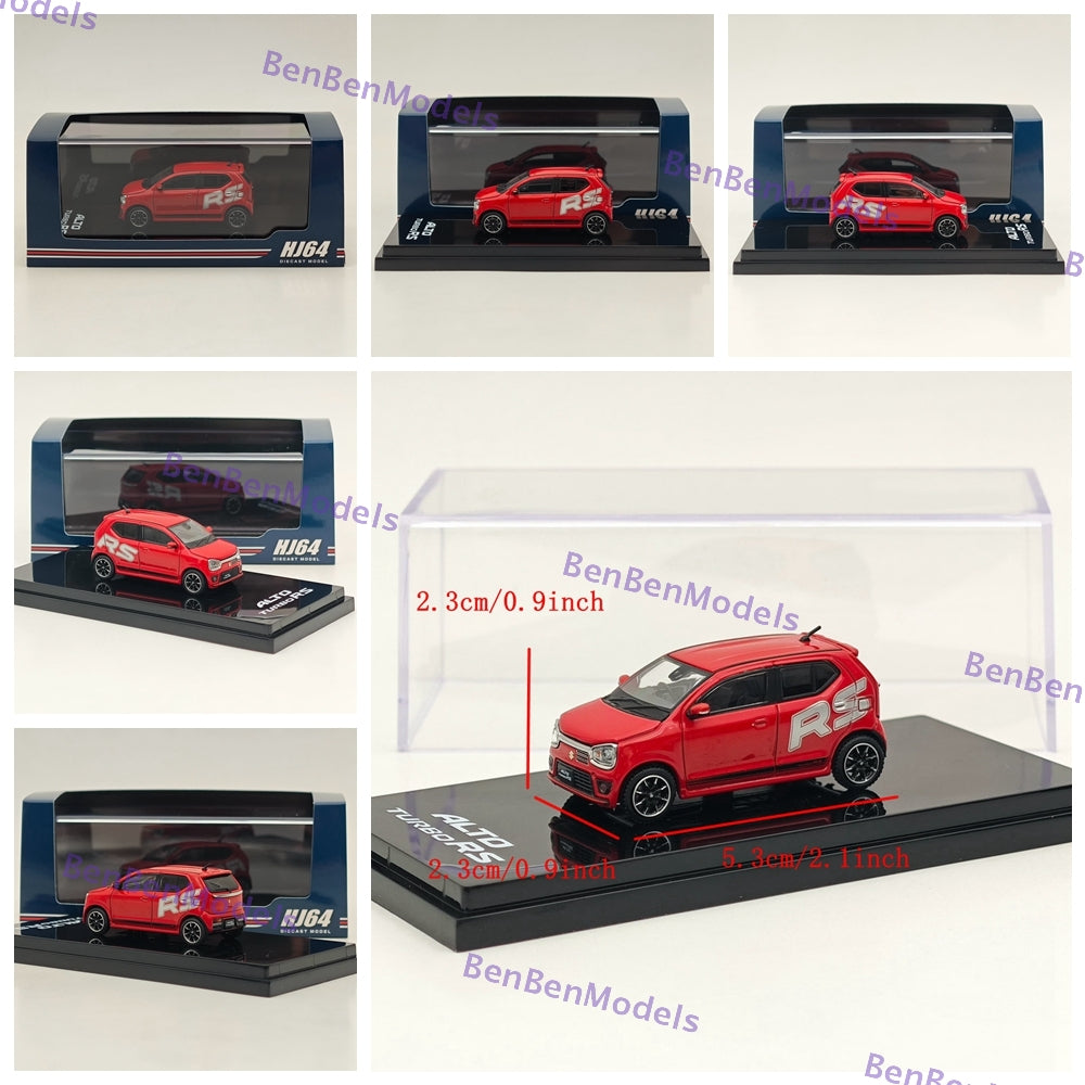 1/64 Suzuki Alto Works Turbo RS (HA36S) RS Decal Tune Modèle moulé sous pression Hobby Japon