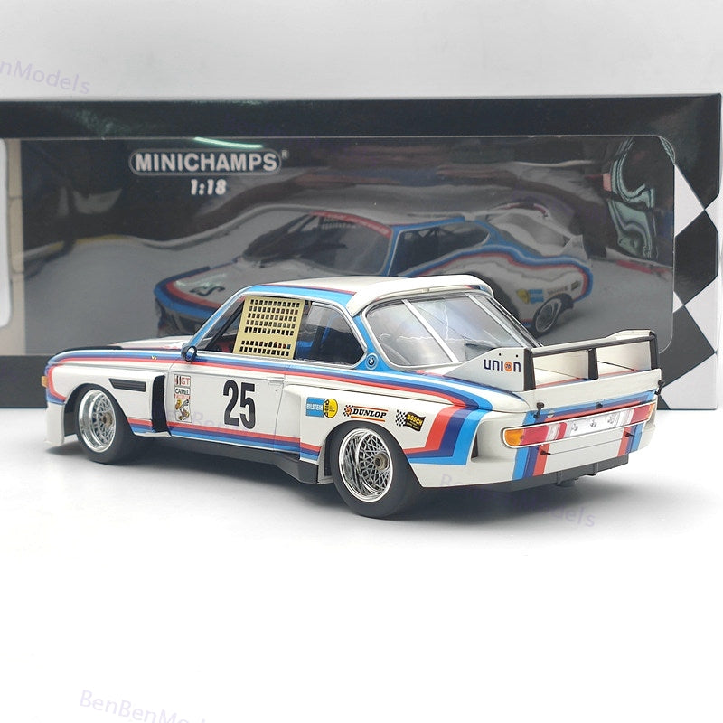 MINICHAMPS 1/18 Scale BMW 3.0 CSL #25 Xpand Rally Diecast Model Car Collection