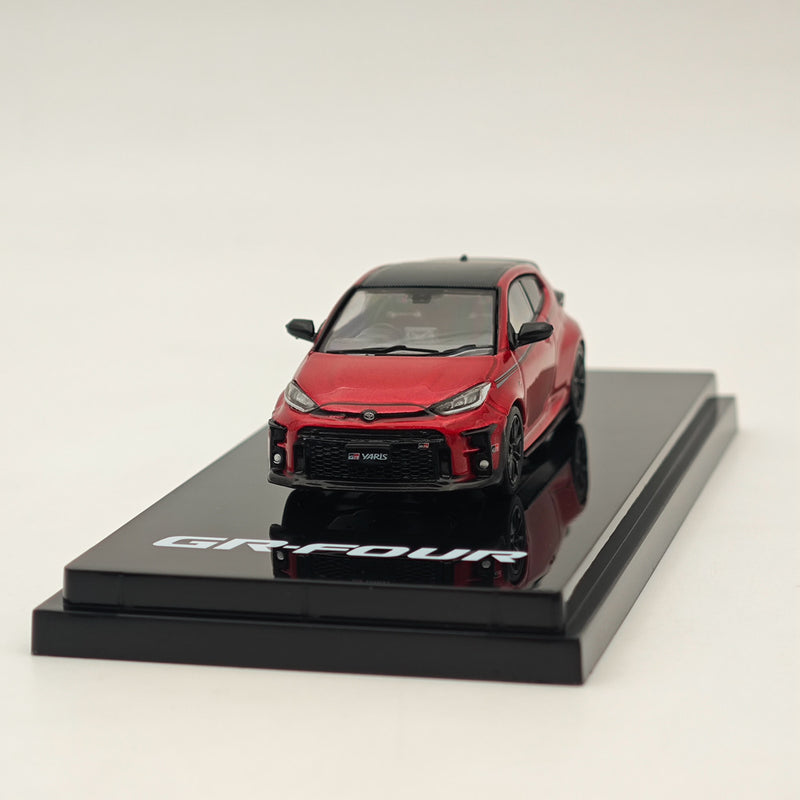 Hobby Japan 1:64 Toyota GR-Four YARIS RZ High performance GR Parts Emotional Red ll HJ642024GR Diecast Models Car Collection