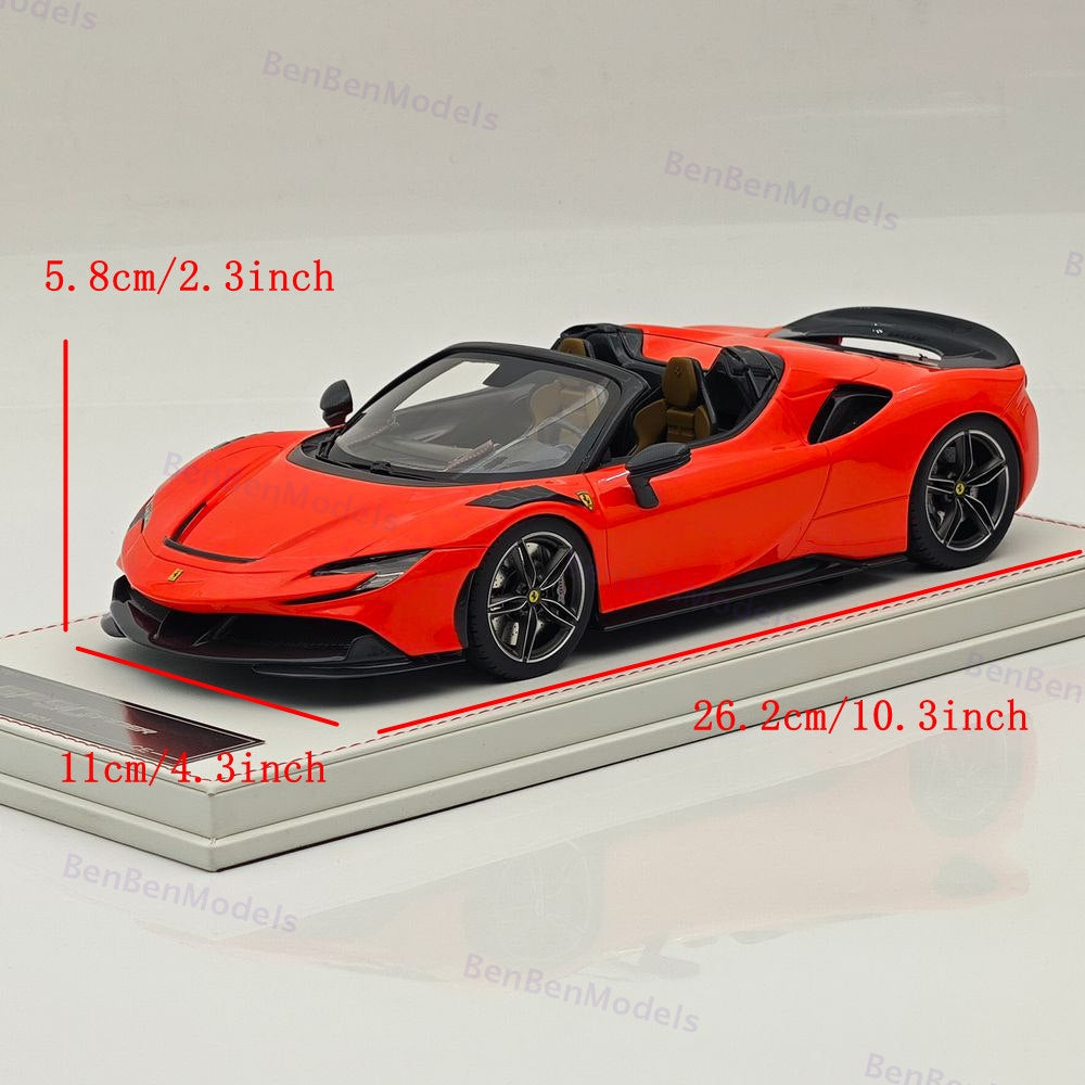 CE 1/18 Ferrari SF90 Spider Supercar Car Resin Diecast Model Limited Collection