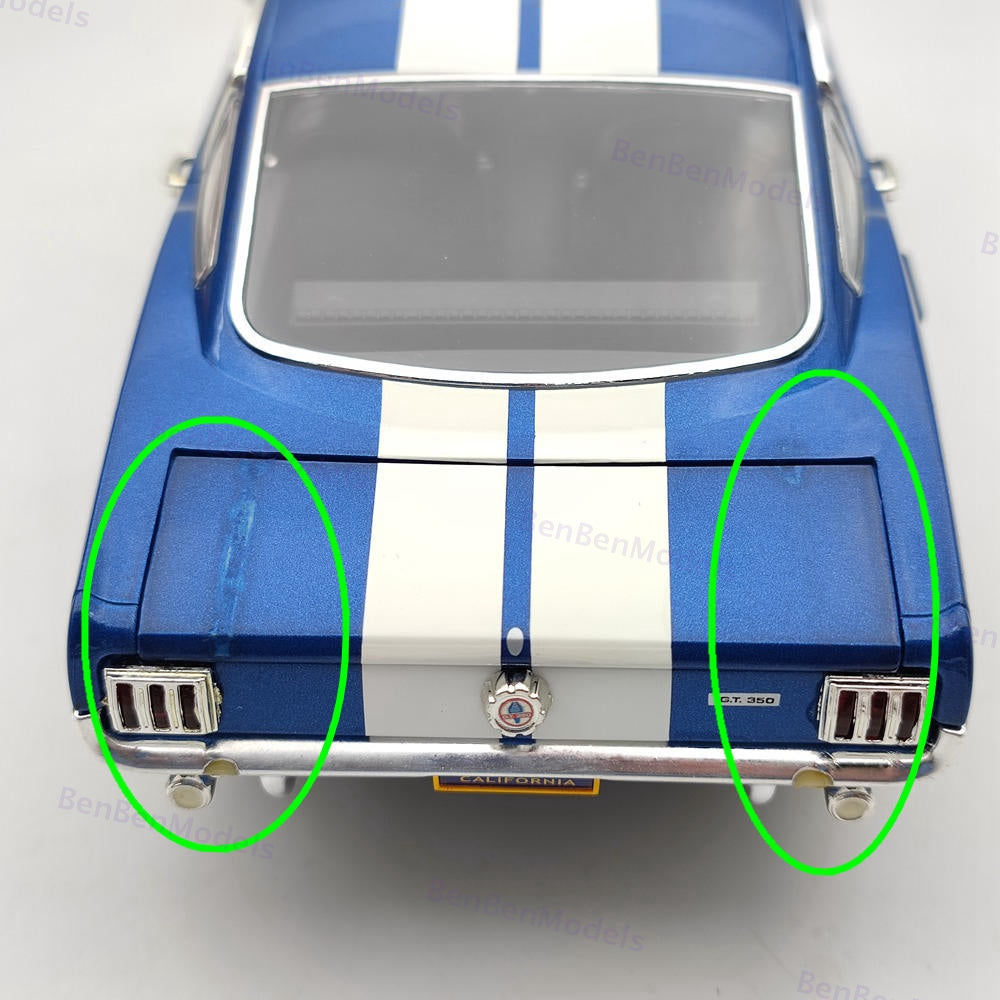 Cobra 1:18 Ford Mustang Shelby GT 350 1966 Blue DC35002 Metal Collectibles Used