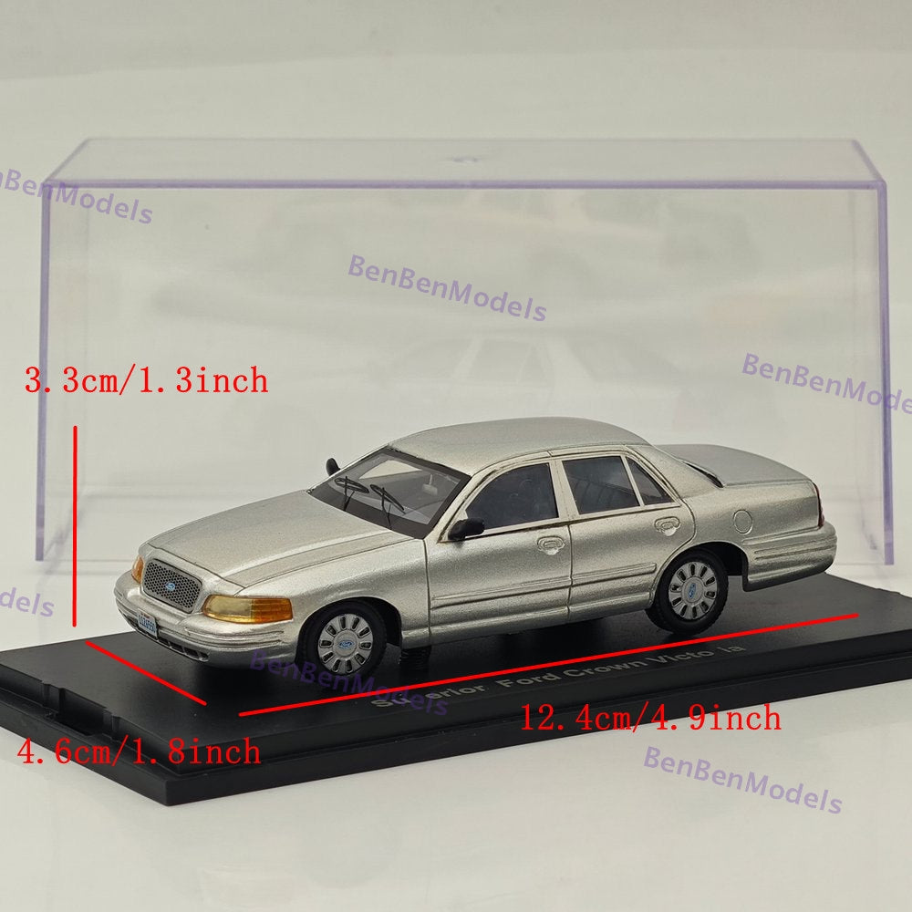 1/43 Superior Ford Crown Victo ia Silver Resin Model Car Limited Edition Used