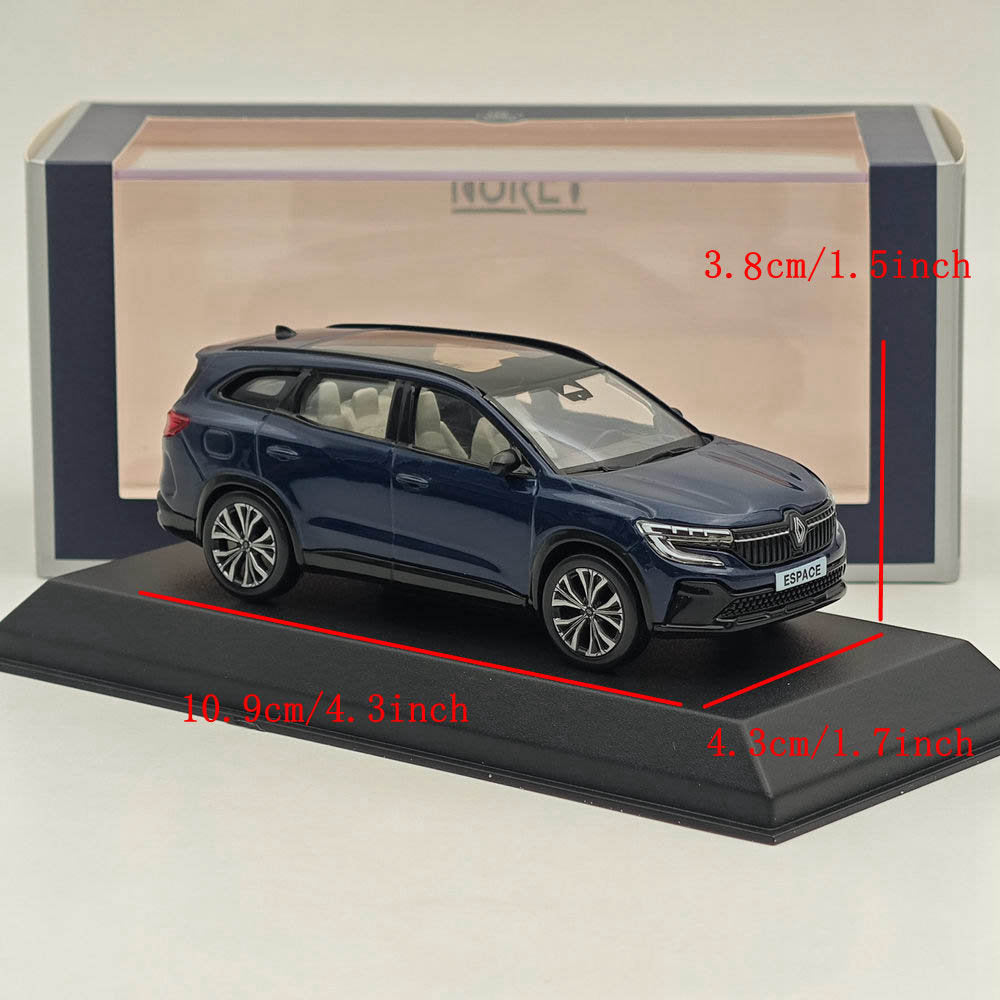 Modèle réduit de voiture moulé sous pression Renault Espace E-tech Full Hybrid 1/43 Norev, collection bleue