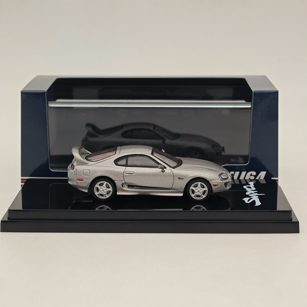 Hobby Japan 1/64 Toyota SUPRA RZ JZA80 GENUINE CUSTOMIZED VER with ActiveSpoiler HJ643042S Diecast Models Car Collection