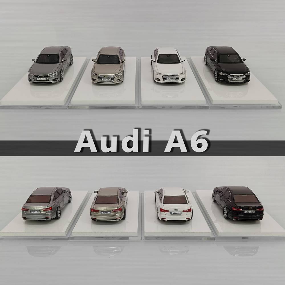 JG 1/64 Audi A6 C8 Miniature Resin Toys Car Models Hobby Collection Gifts
