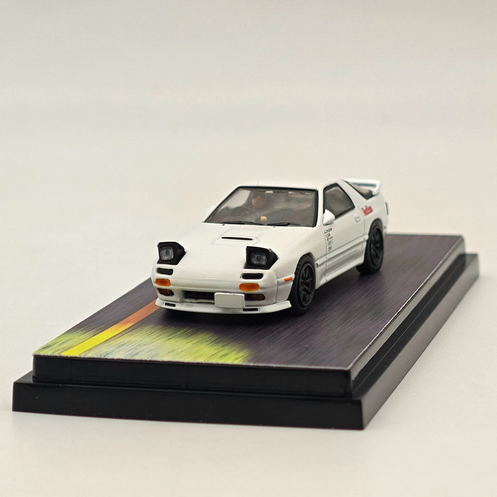 Hobby Japan 1/64 Mazda RX-7 (FC3S) RedSuns Initial D Open Headlights HJ643043D Diecast Model Collection In Stock - US