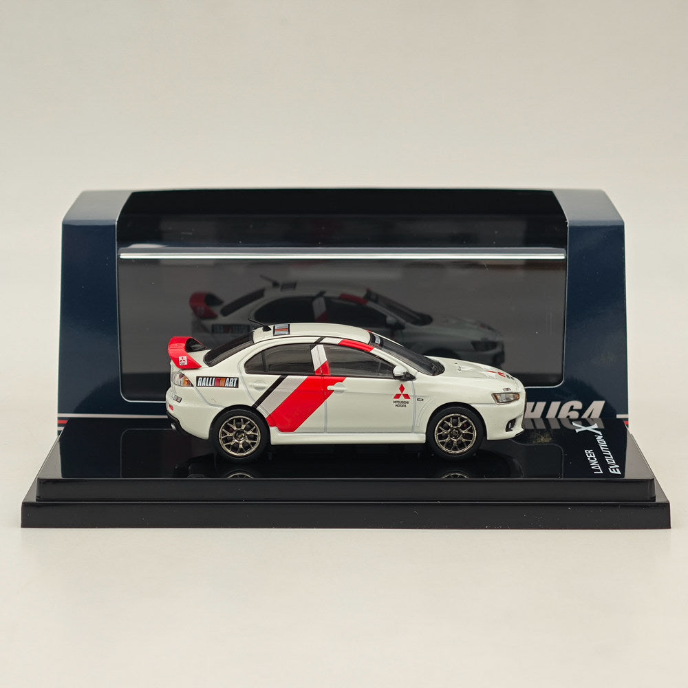 Mitsubishi Lancer Evolution X Ralliart, échelle 1/64, couleur blanche, HJ644053RA
