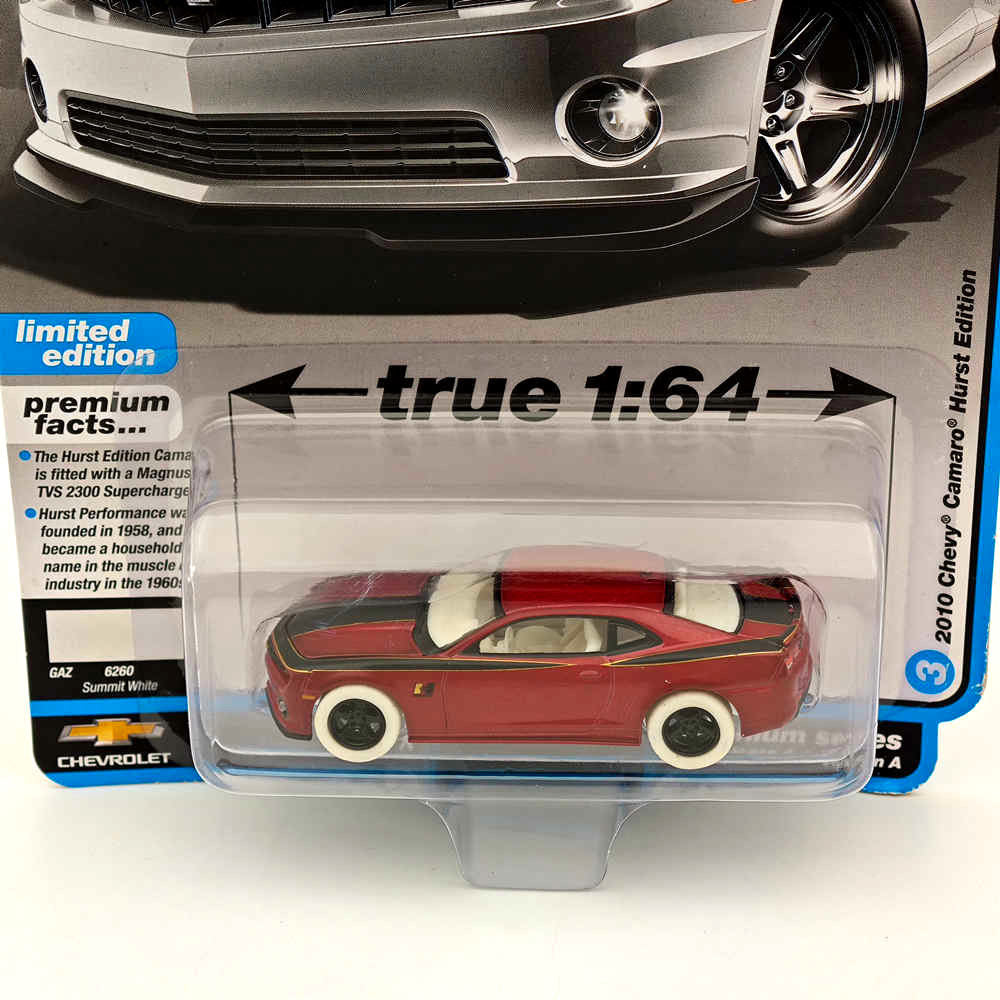 CHASE Auto World 1/64 2010 Chevy Camaro Hurst Edition Red Diecast Models Car