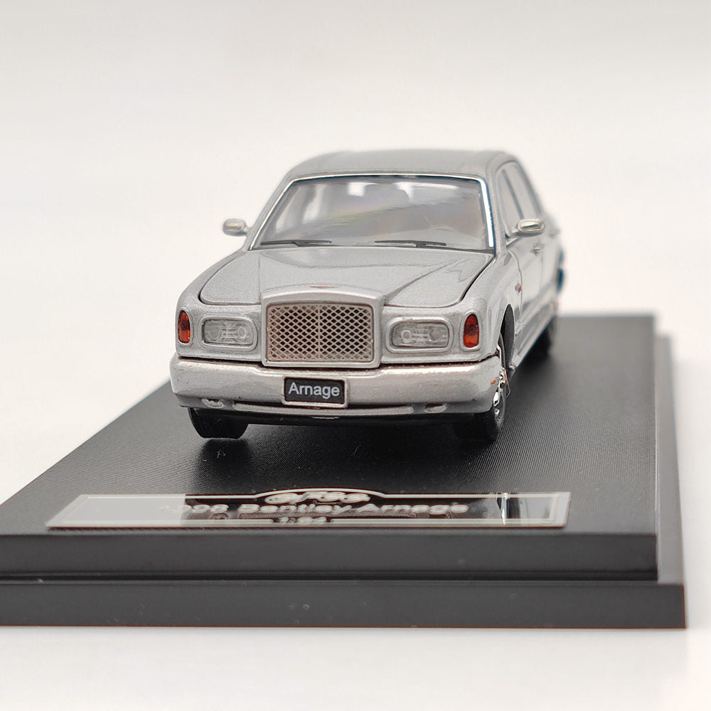 GFCC TOYS 1:64 1998 Bentley Arnage Silver Modèle de voiture moulé sous pression Collection limitée Jouets Cadeau