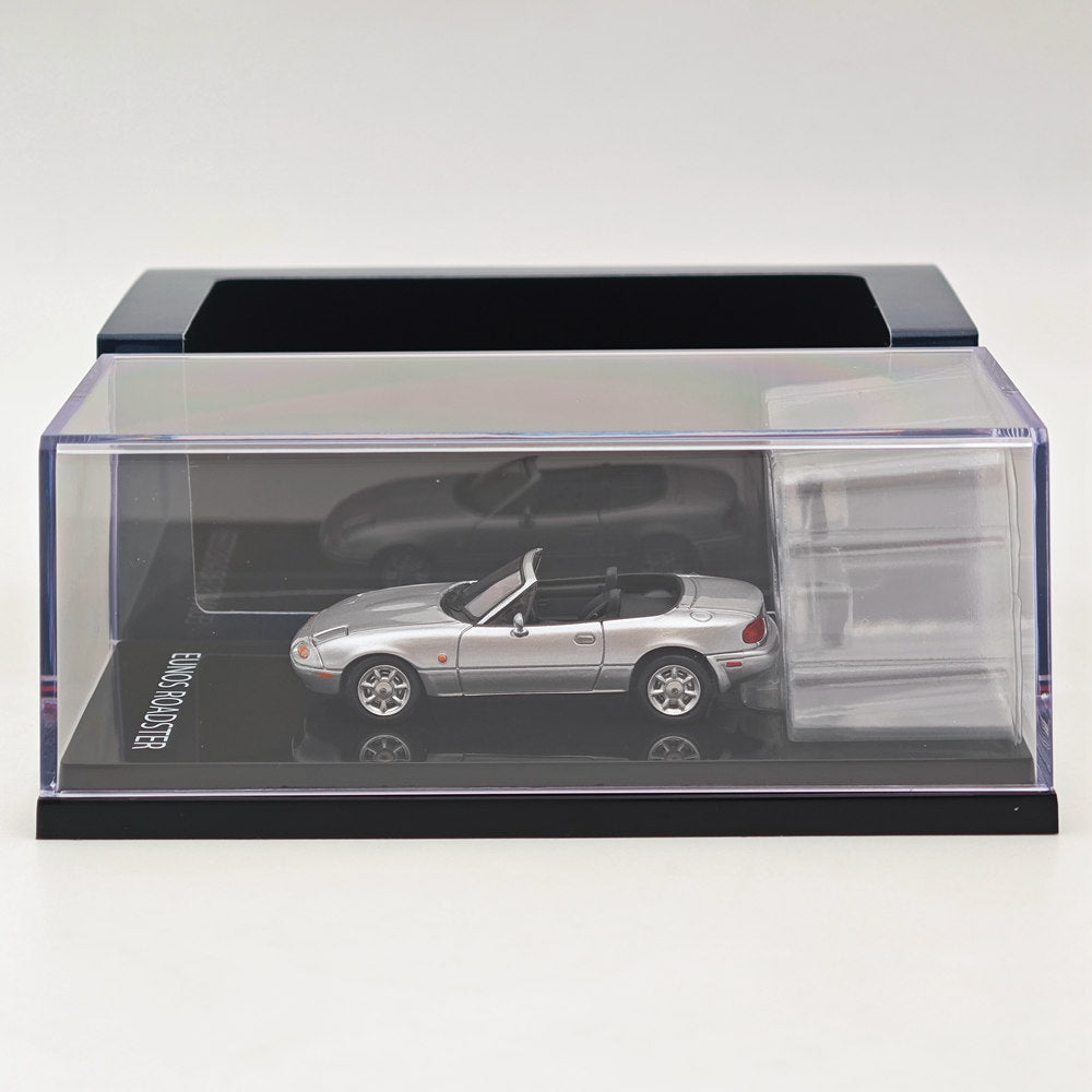 1/64 Hobby JAPAN Mazda EUNOS ROADSTER NA6CE WITH TONNEAU COVER Silver HJ642025AS Diecast Models Car Limited Collection Auto Toys Gift