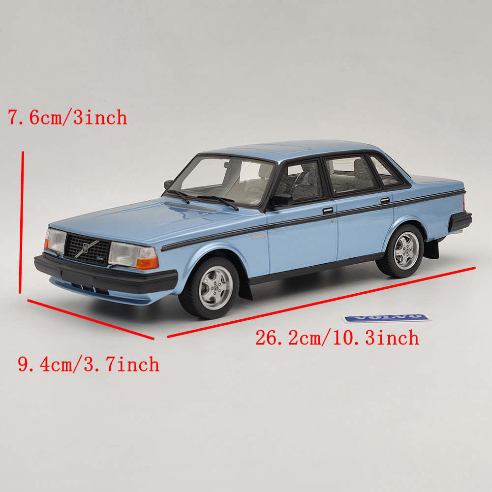Modèle réduit de voiture en résine DNA Collectibles 1/18 Volvo 244 Turbo DNA000135, édition limitée, bleu, jouets, cadeau
