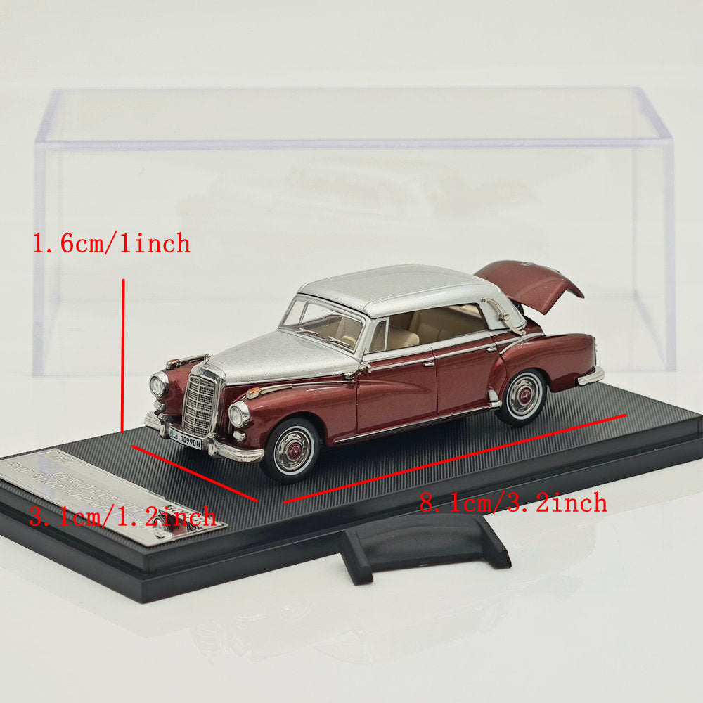 Mortal 1:64 Mercedes Benz 300D Convertible Retro Alloy Car Model Collection Diecast Toys Car Miniature Hobby Gifts