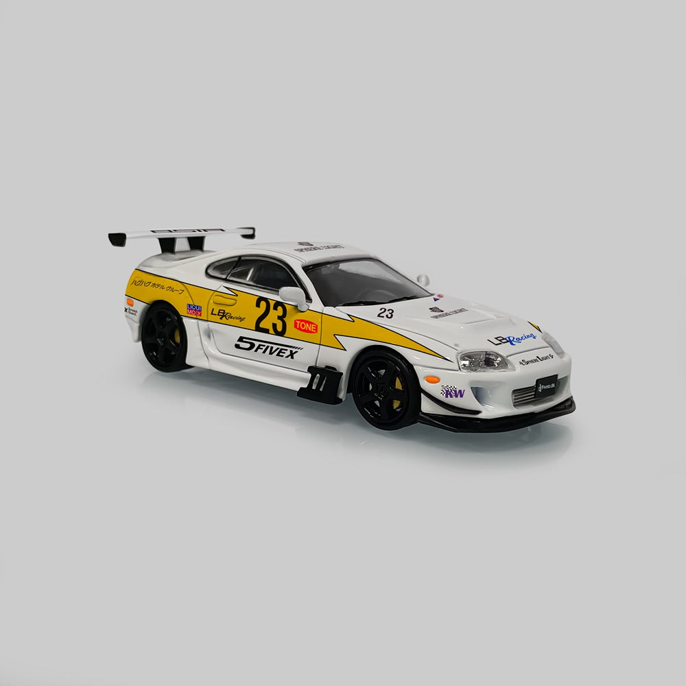 MJ 1:64 Toyota Supra A80 Customized Diecast Toys Car Models Miniature Hobby Collection Gifts