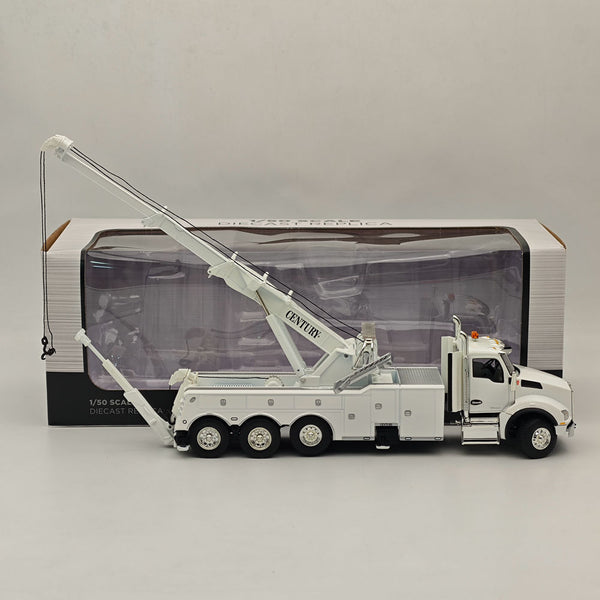 FIRST GEAR 1/50 Kenworth T880 with Century Model 1060 Rotator Wrecker White 50-3467 DIECAST Model Truct Collection