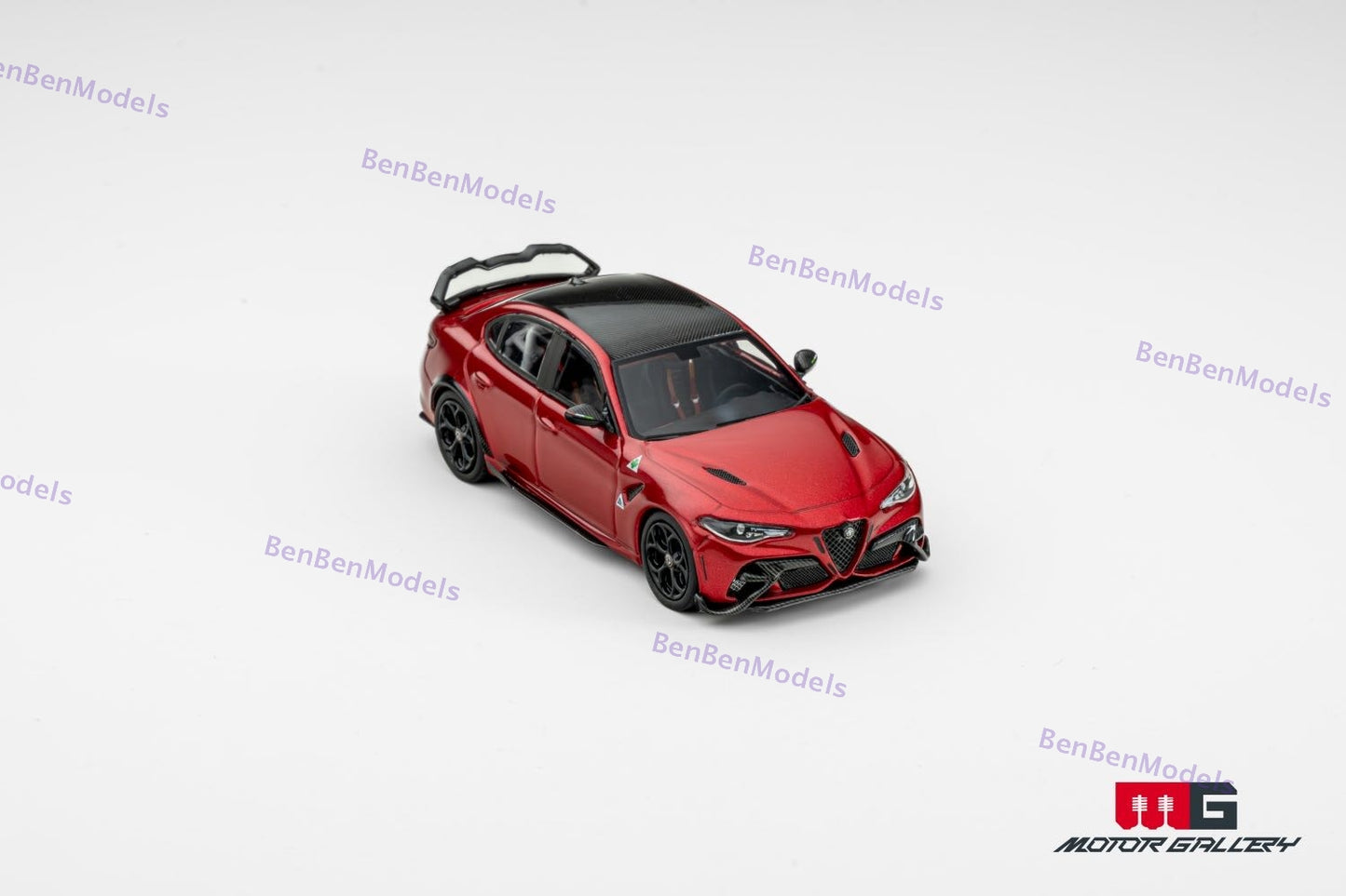 Pre-sale MOTOR GALLERY 1:64 Alfa Romeo GTAM with Carbon Fiber Top Diecast Model