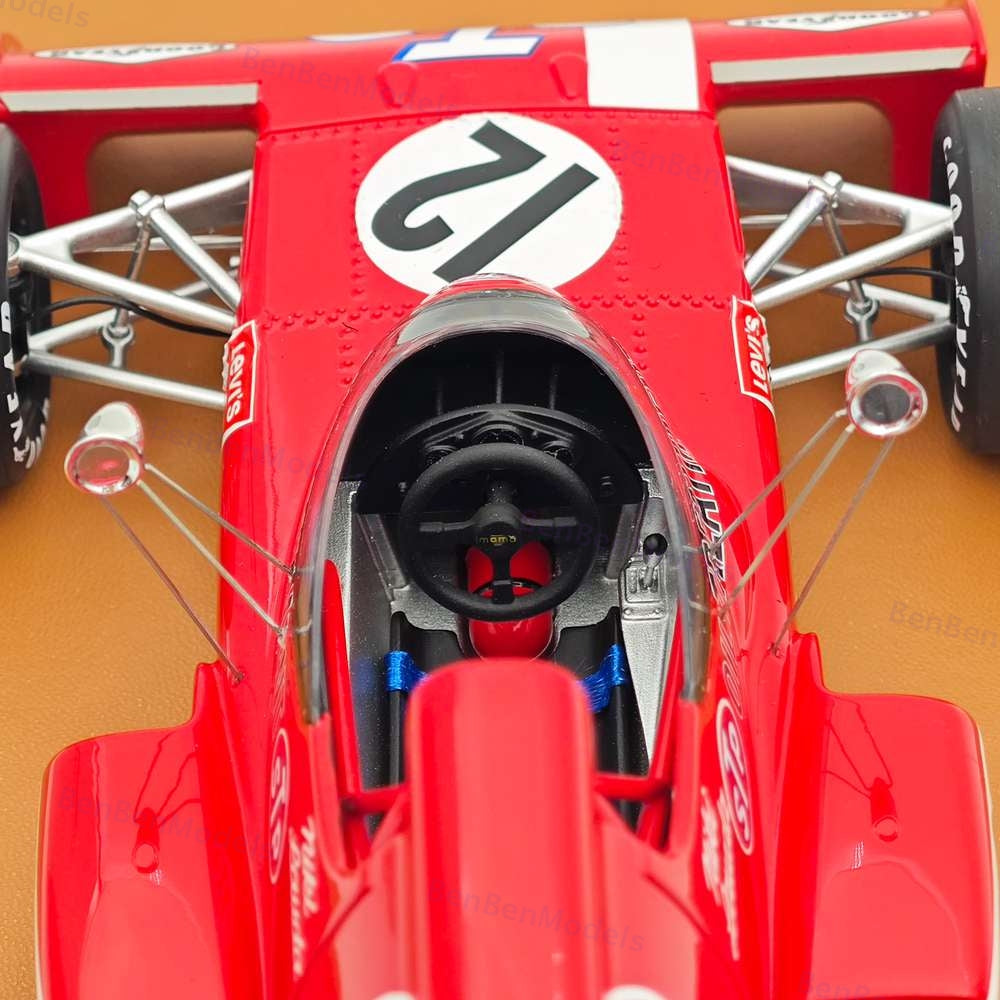 Tecno 1/18 March 721X 1972 Belgium GP Driver Niki Lauda #12 TM18-288B Ltd 125 Pc