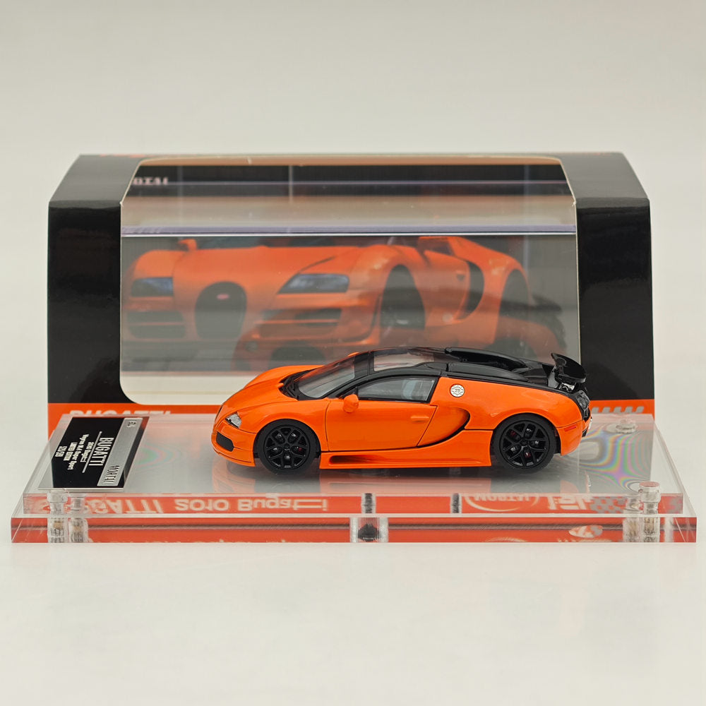 Mortal 1:64 Bugatti Veyron Super Sport Car Models Diecast Toys Collection Gifts Miniature Metallic Two-Tone