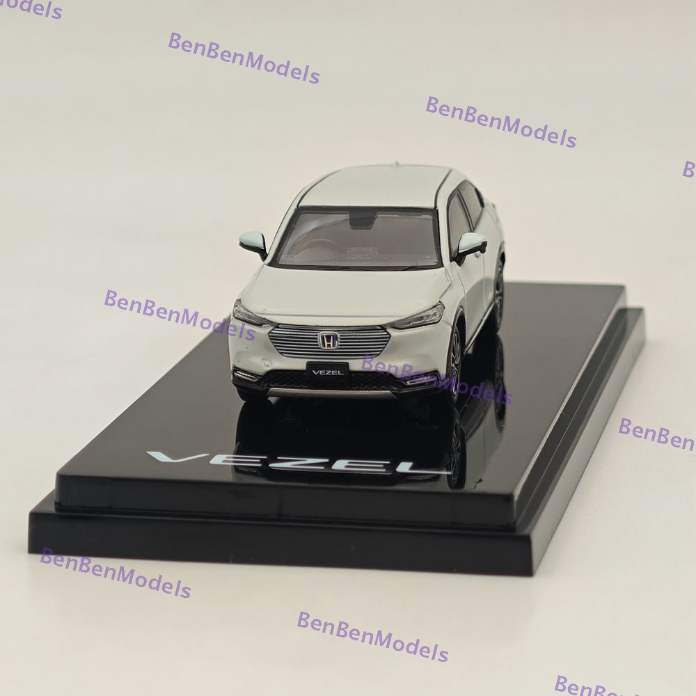 1/64 Hobby Japan VEZEL e: HEV Z Premium Sunlight White Pearl Diecast HJ641071ASW