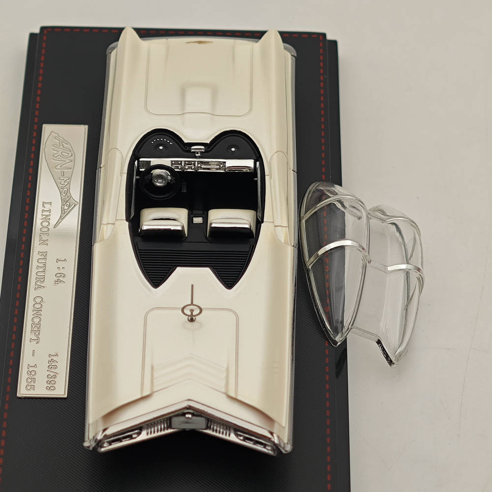 1/64 HRN Model 1955 FUTURA CONCEPT Minichamps White Diecast Models Car
