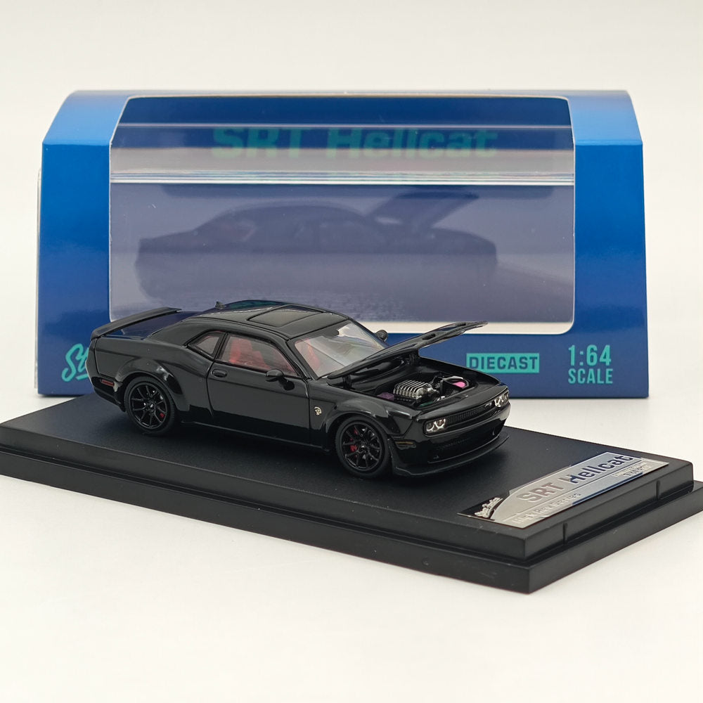 1:64 SH Dodge SRT Hellcat Muscle Sports Diecast Models Car Collection Black