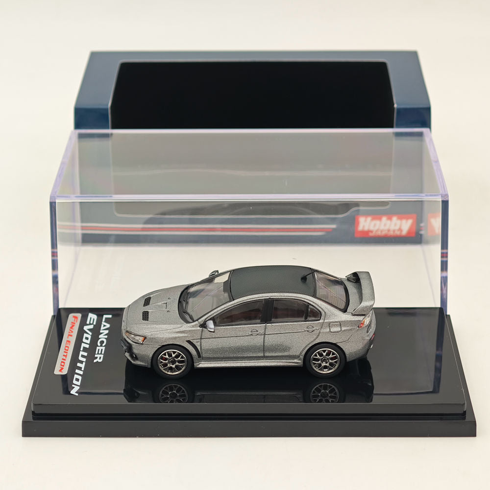 1/64 Hobby Japan Mitsubishi Lancer Evolution X Final Edition Gris (M) Toit en carbone