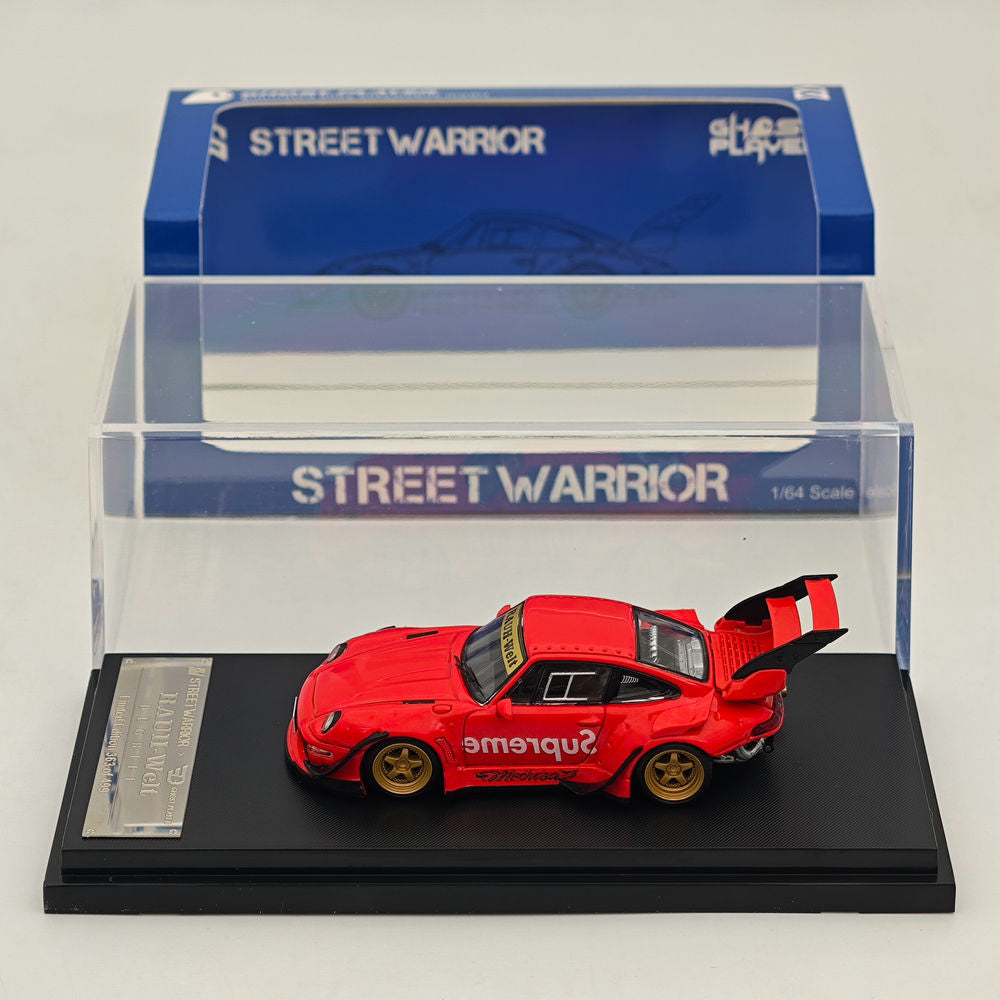 1/64 SW RWB 993 GT RAUH-Welt Red Tall Wing Diecast Model Car Limited Collection
