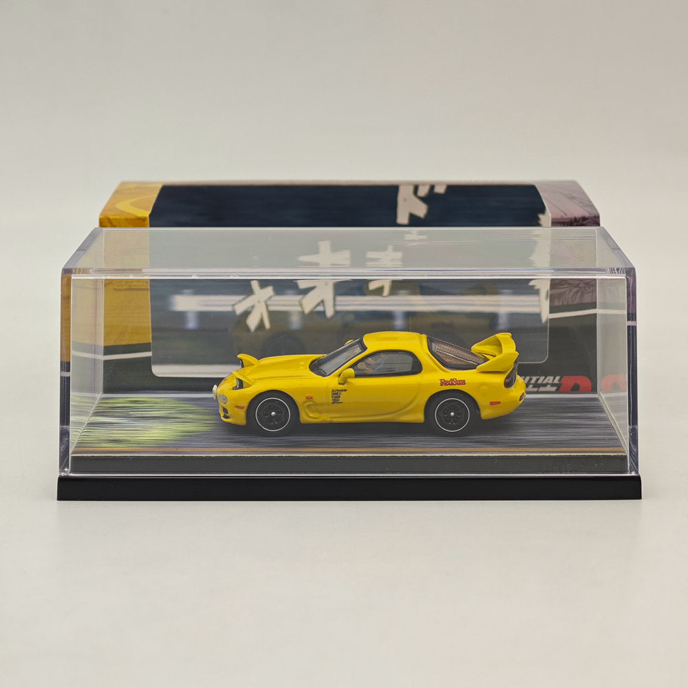Hobby Japan 1/64 RX-7 (FD3S) RedSuns Initial D Open Headlights HJ645007DB Diecast Model Collection