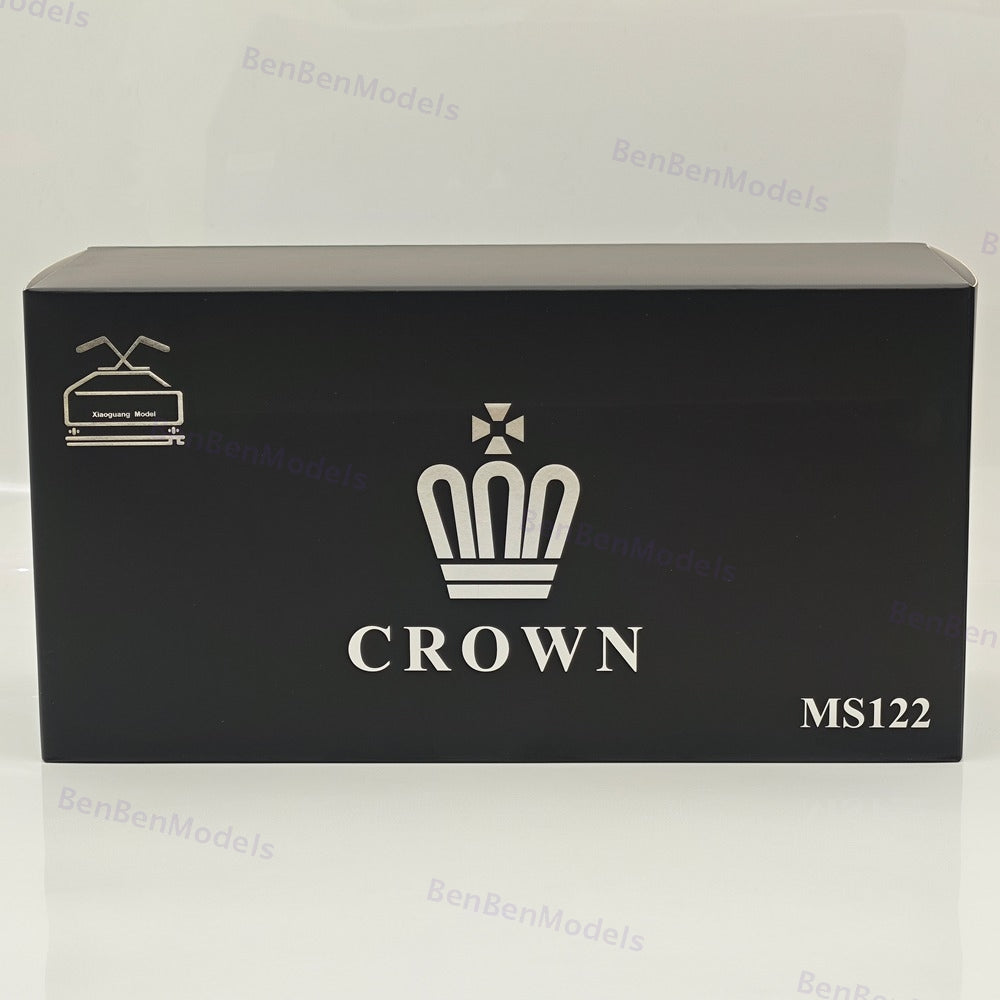 1/18 Toyota Crown MS122 7th gen White Red Interior Alloy Diecast Model Car