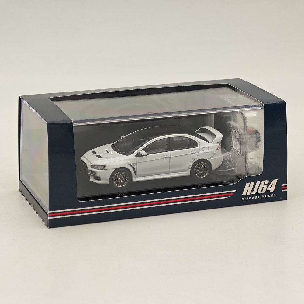 Hobby Japan 1/64 Mitsubishi Lancer Evolution X Final Edition White HJ642053CWP In Stock - US