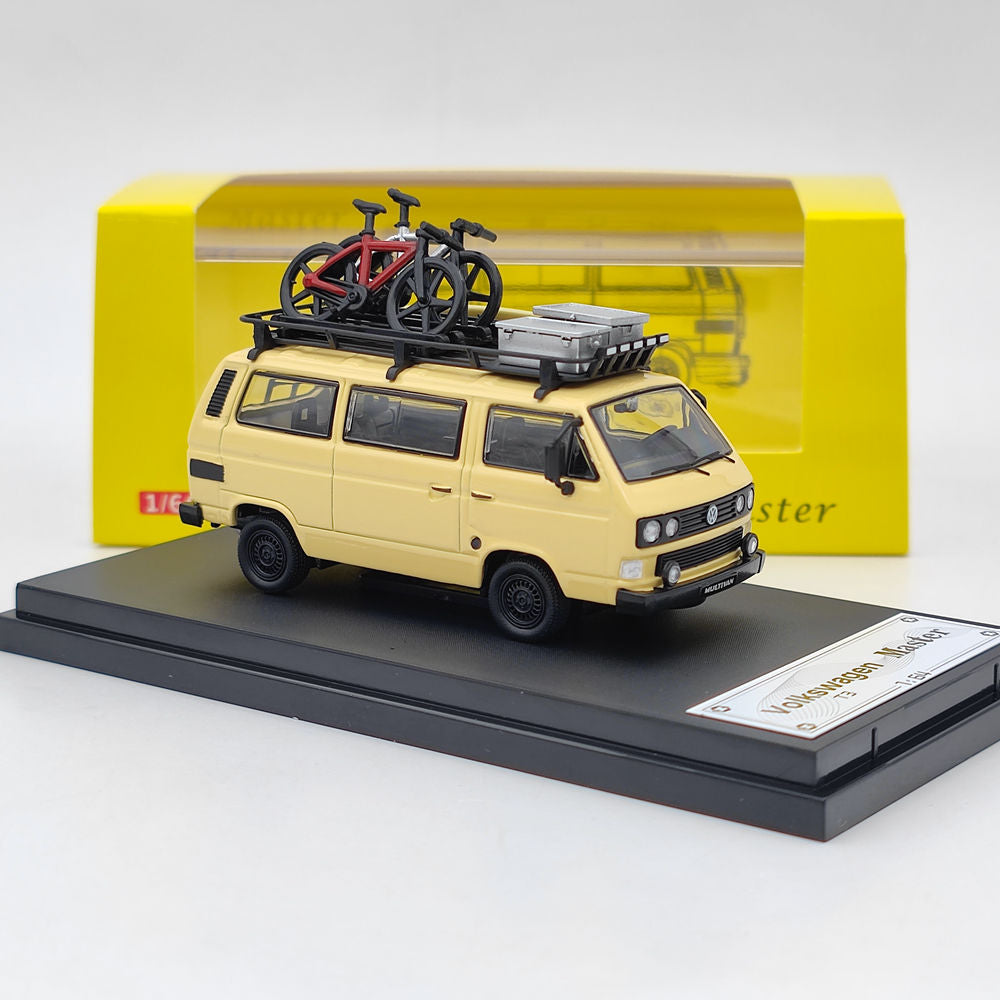 Master 1:64 Porsche B32 & VW T3 Multivan 1985 Van With Accessories Diecast Toys Car Models Miniature Hobby Exquisite Gifts