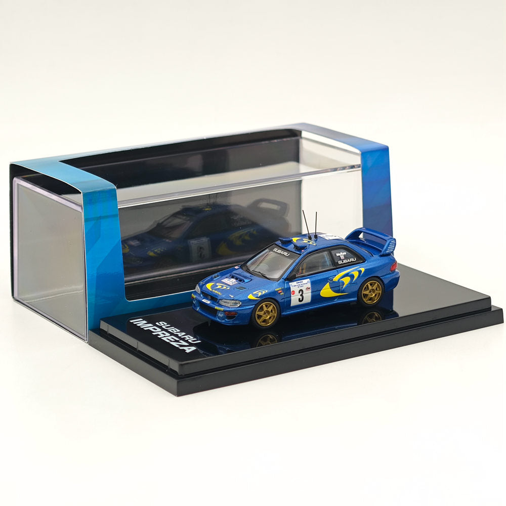 1/64 Hobby Japan SUBARU IMPREZA WRC 1997 #3 TOUR DE CORSE(Winner) Blue Diecast