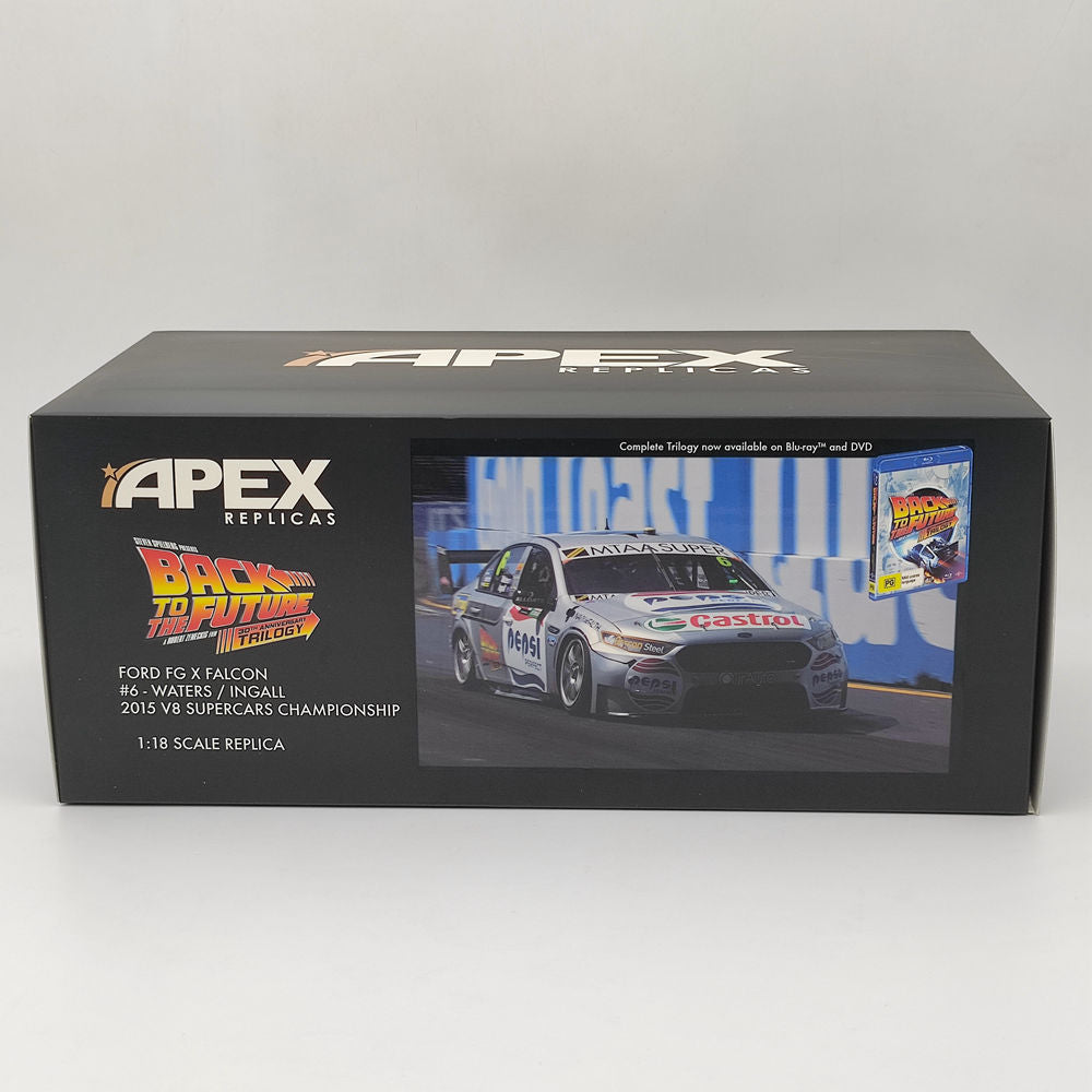 1/18 Apex FG Falcon 2015 V8 SUPERCARS 600 Back to the Future #6 AD81413 Diecast Models Car Limited Collection