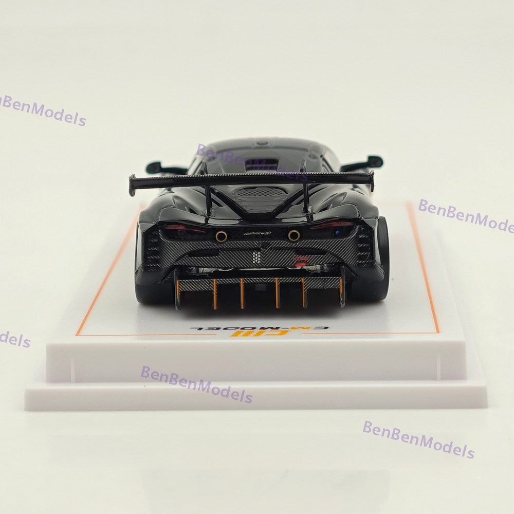 1/64 CM McLaren 720S GT3 X Super Racing Sports Black Diecast Model Car Limited