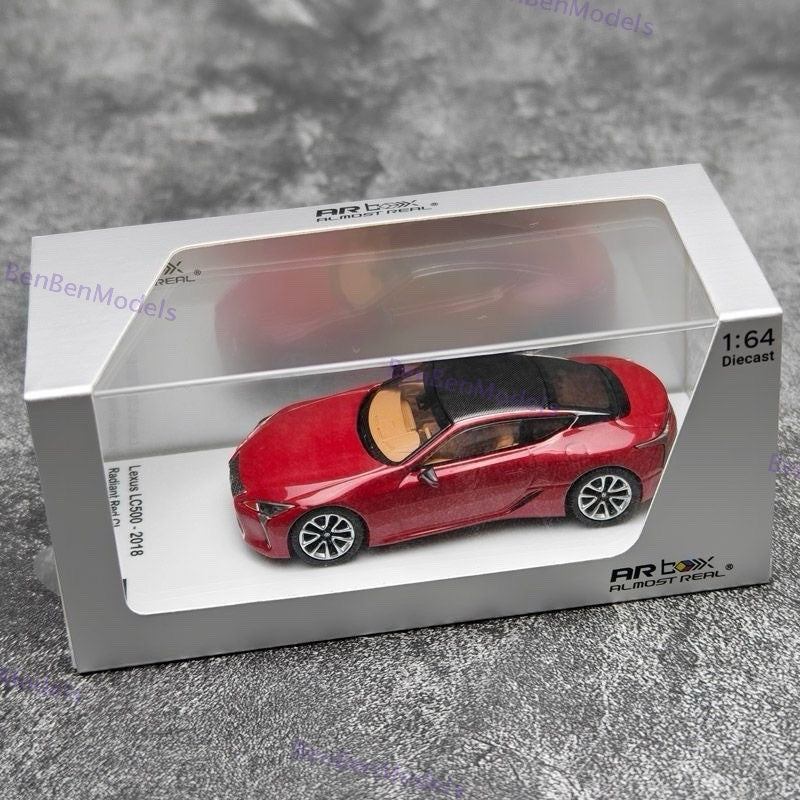 AR BOX 1:64 Lexus LC500 2018 Diecast Collectible Toys Car Model Gifts Miniature
