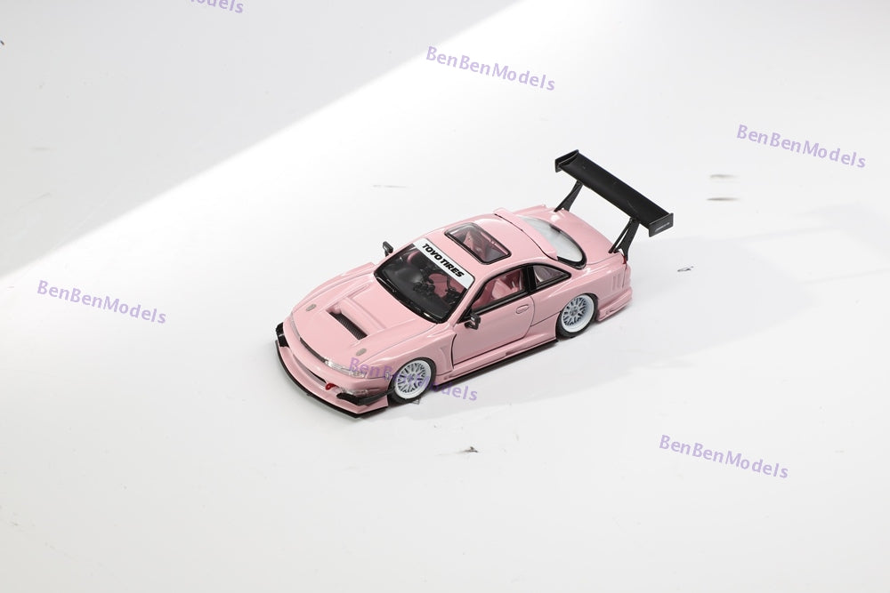 MORTAL 1/64 Nissan S14 GTSPEC V2 SEIJI OOKAWARA Diecast Toys Car