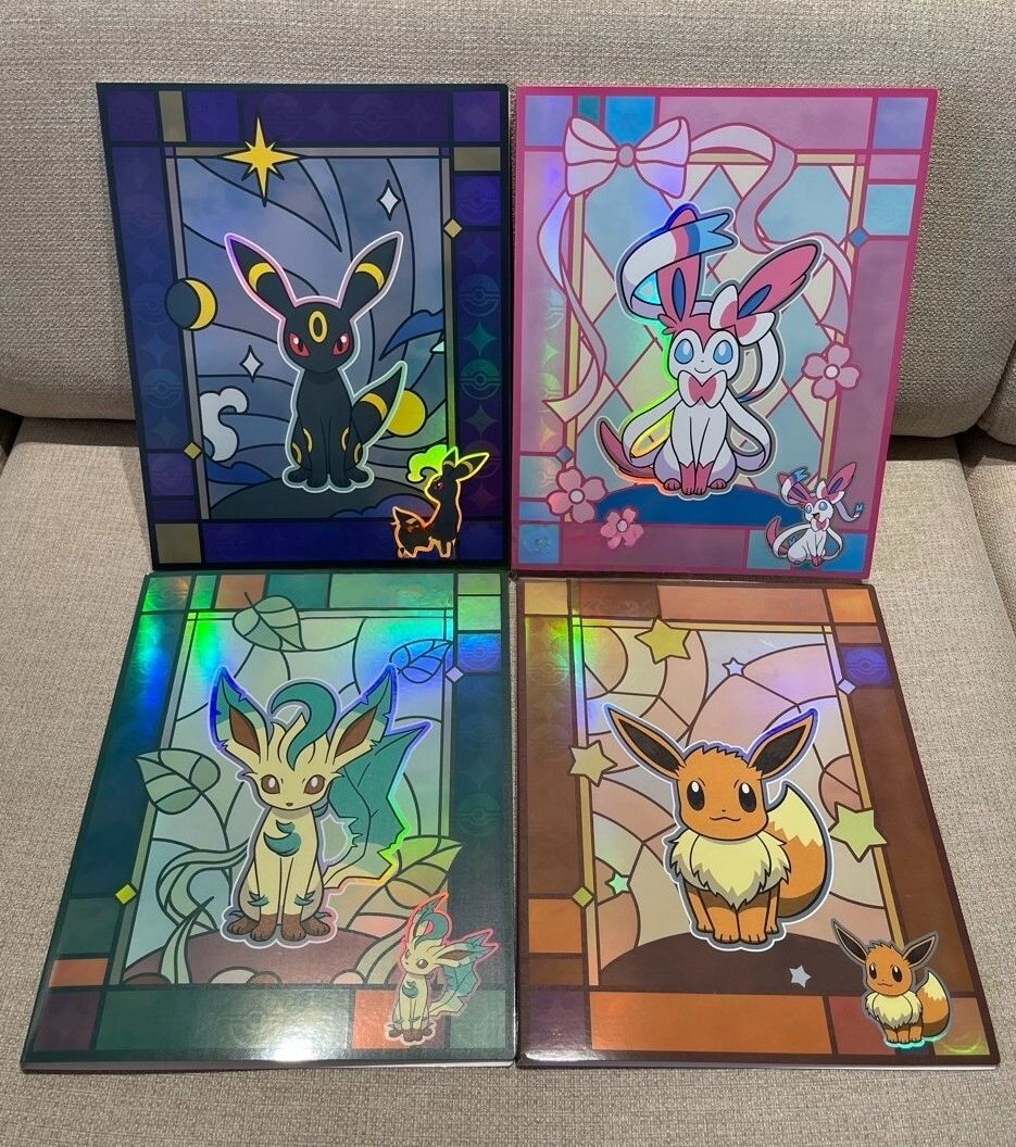 Pokemon Chinese Gem Pack Vol 2 Binder Eevee Umbreon Leafeon Sylveon Glittering