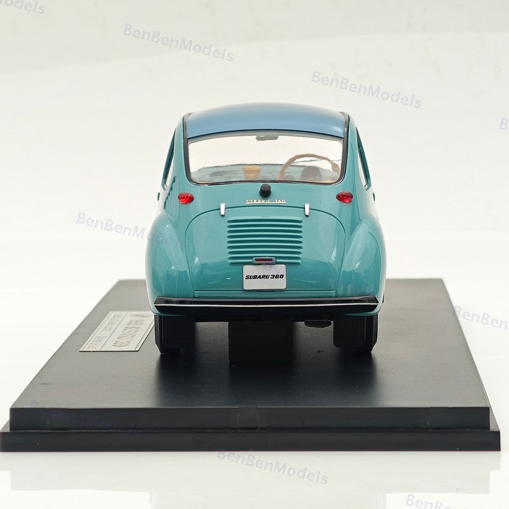 1:18 Ebbro Subaru 360 1958 Mini Beetle Master Blue Resin Model Car Limited