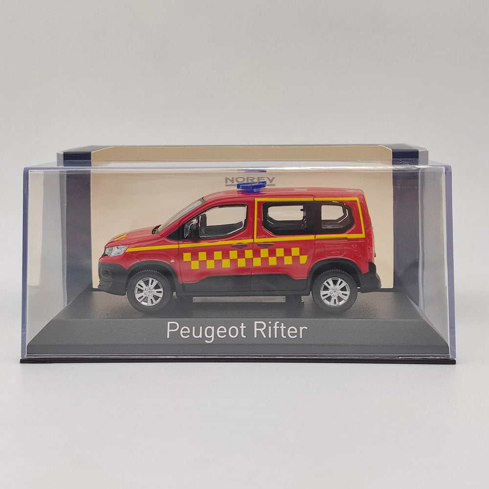 1/43 Norev Peugeot Rifter Secours médical moulé sous pression modèles voiture cadeau de noël rouge