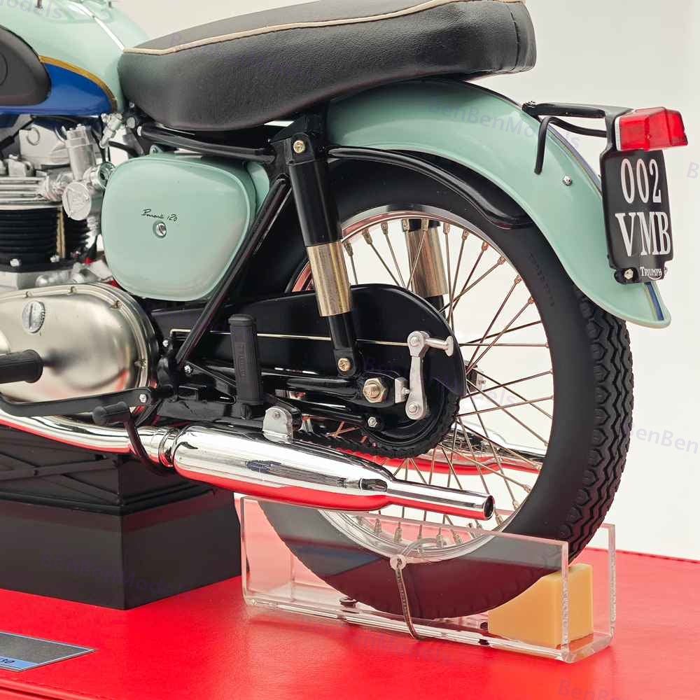 1/6 VMB TRIUMPH BONNEVILLE T120R 1959 Handmade Limited Edition Motorcycle Resin
