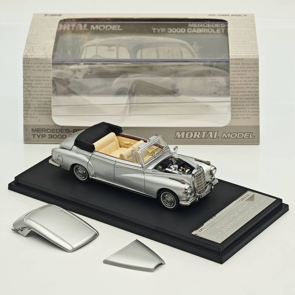 Mortal 1:64 Mercedes Benz 300D Convertible Retro Alloy Car Model Collection Diecast Toys Car Miniature Hobby Gifts