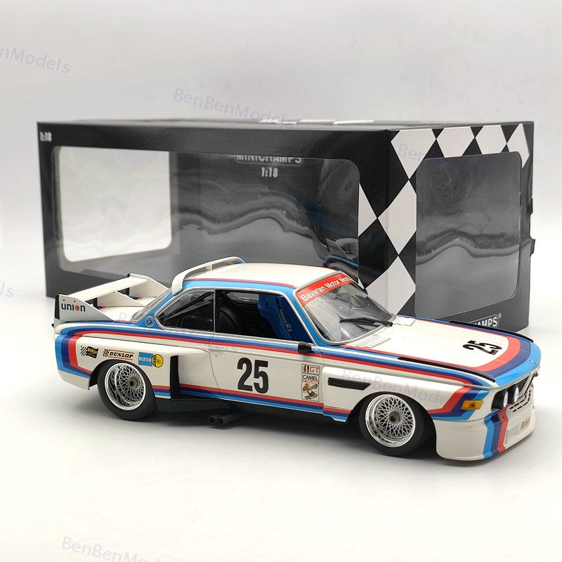 MINICHAMPS 1/18 Scale BMW 3.0 CSL #25 Xpand Rally Diecast Model Car Collection