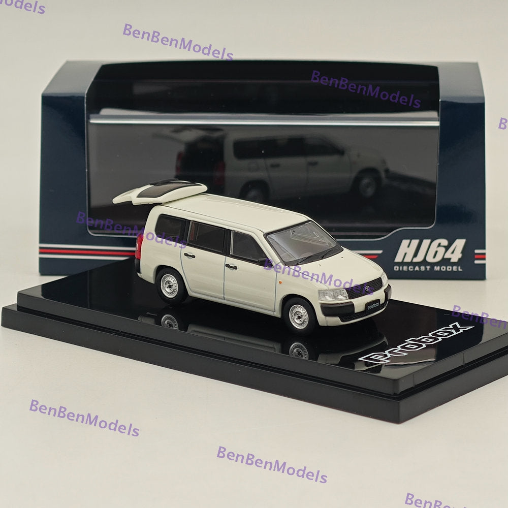 Modèle réduit de voiture moulé sous pression Toyota PROBOX GL blanche HJ644062W, échelle 1/64, collection Hobby Japan