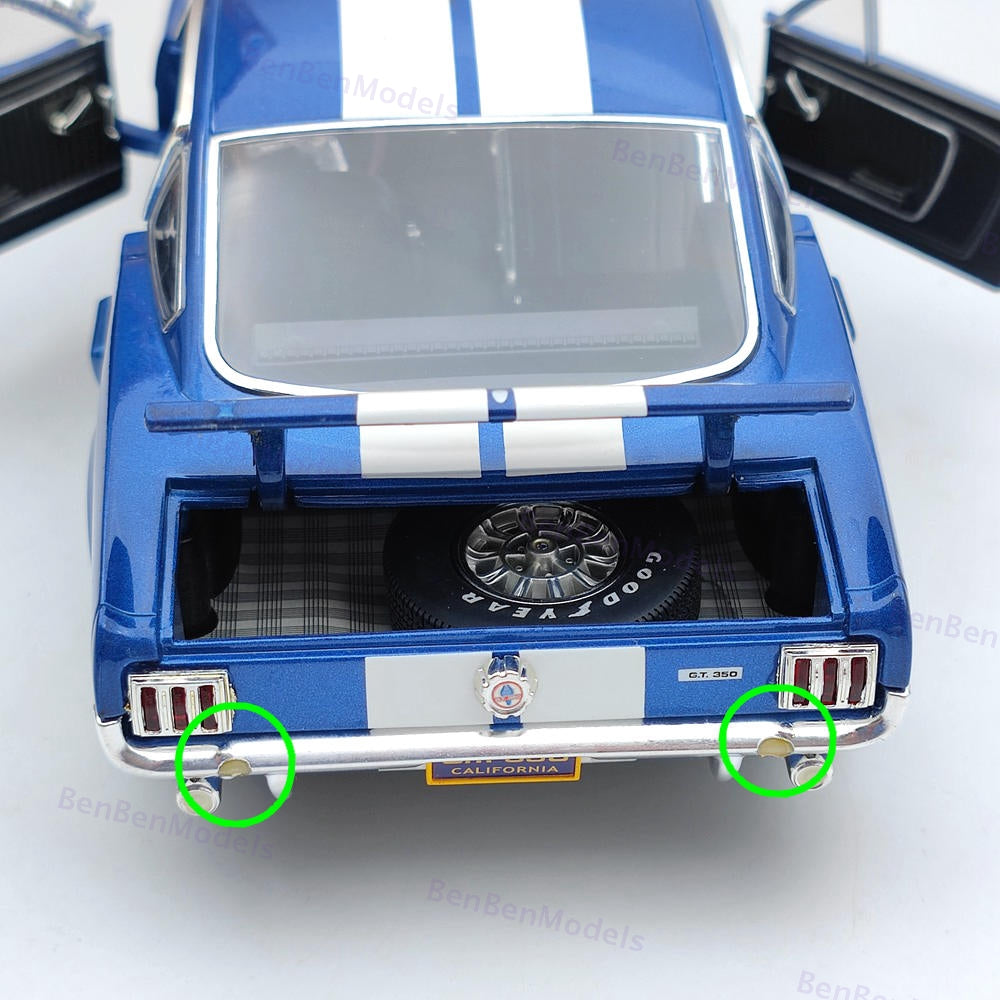 Cobra 1:18 Ford Mustang Shelby GT 350 1966 Blue DC35002 Metal Collectibles Used