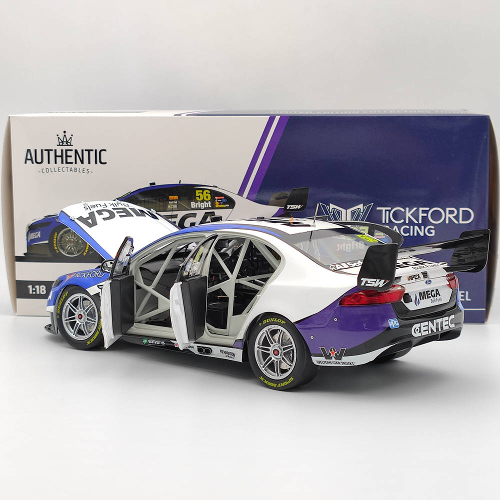 Authentique 1/18 TICKFORD RACING JASON BRIGHT #56 FORD FGX FALCON 2017 CLIPSAL 500 JOUETS VOITURE CADEAU