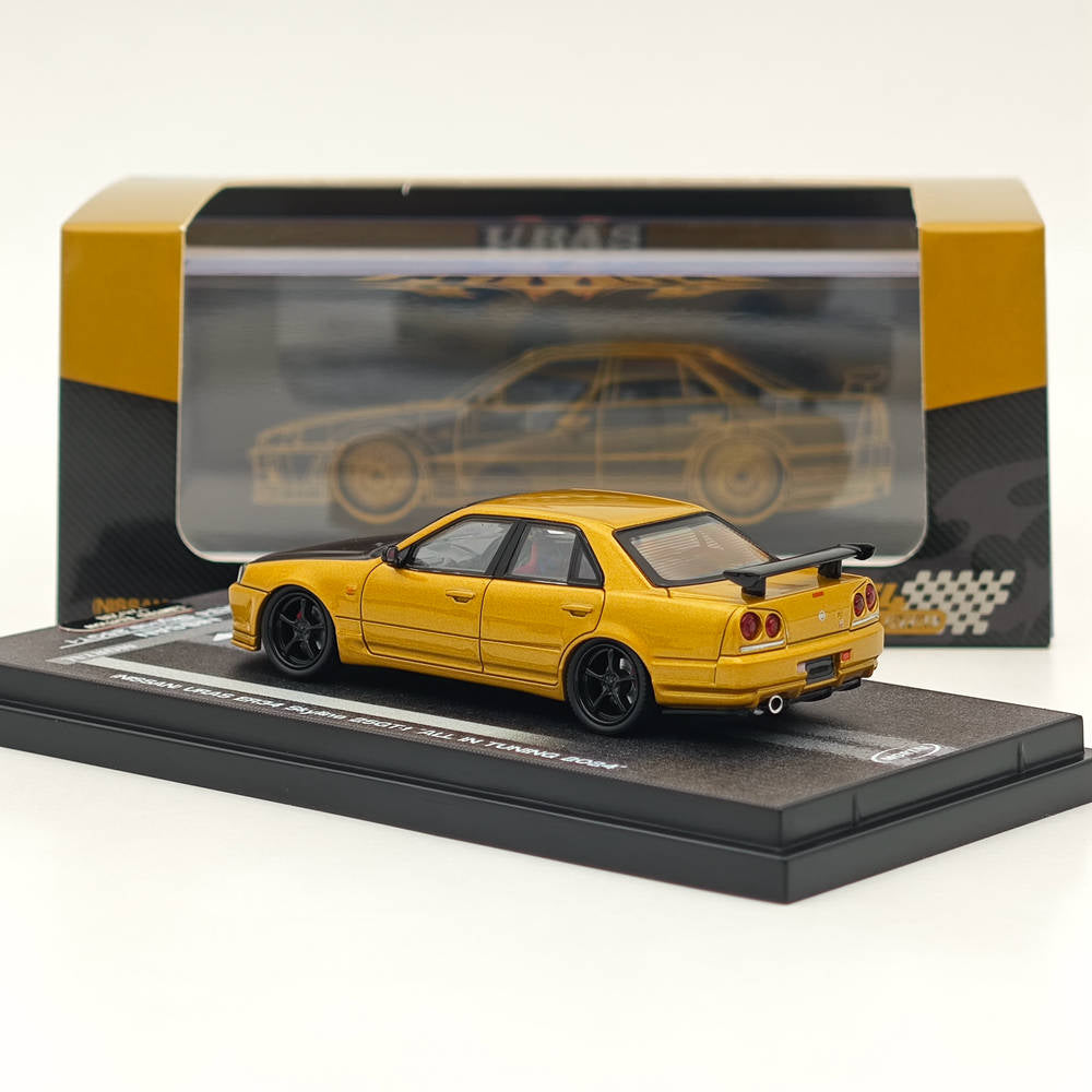 MORTAL 1:64 NISSAN SKYLINE ER34 Skyline 25GT-t Jouets miniatures moulés sous pression Modèles de voitures Collection de loisirs Cadeaux TOUT EN TUNING 2024