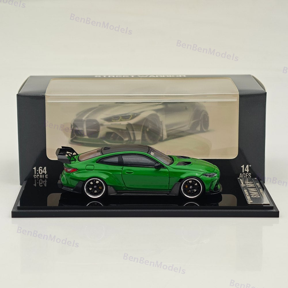 1:64 SW BMW M4 G82 Green Sports Diecast Models Car Limited Collection Gift