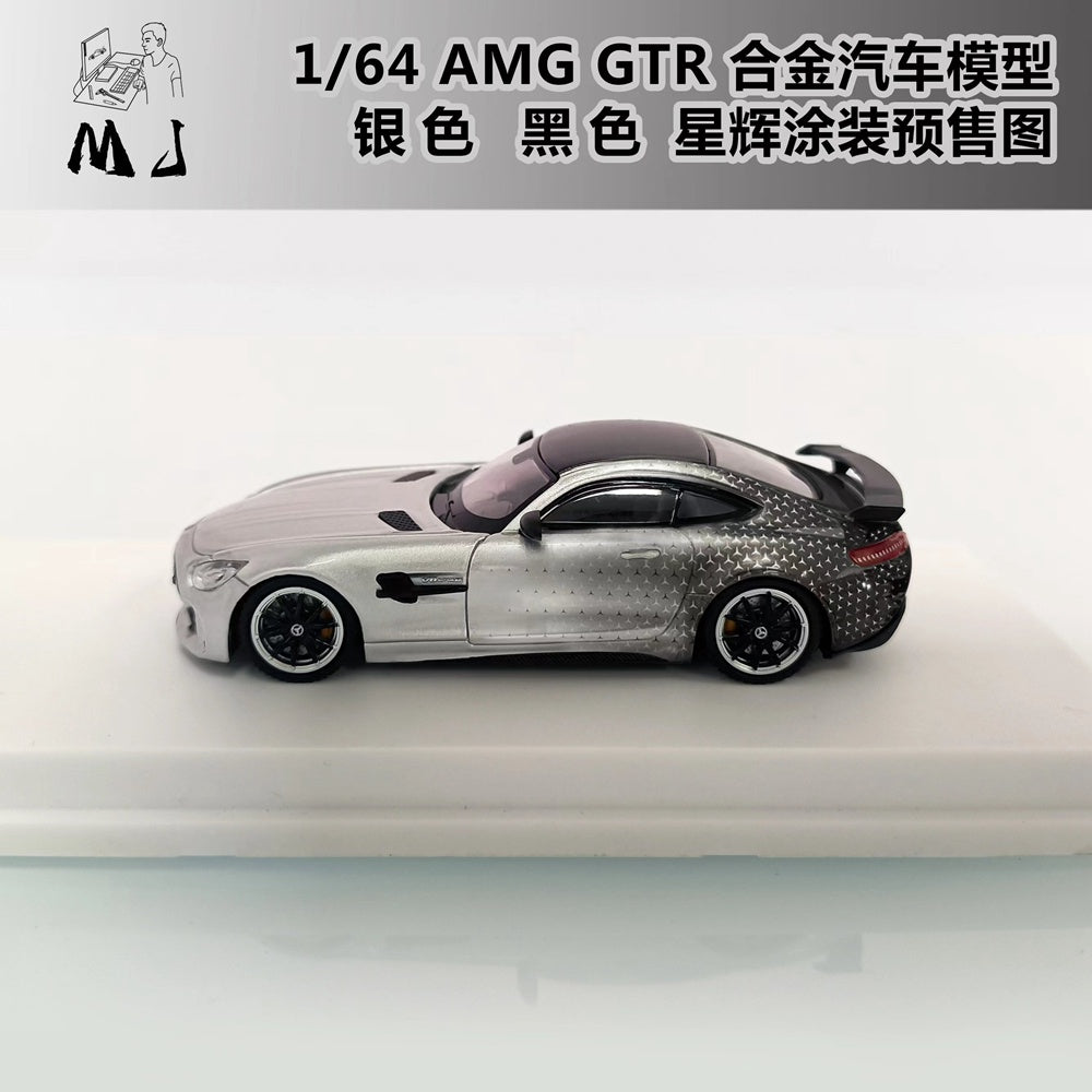 LMLF 1:64 Mercedes Benz AMG GTR Starlight Miniature Hobby Gifts Jouets moulés sous pression Collection de modèles de voitures