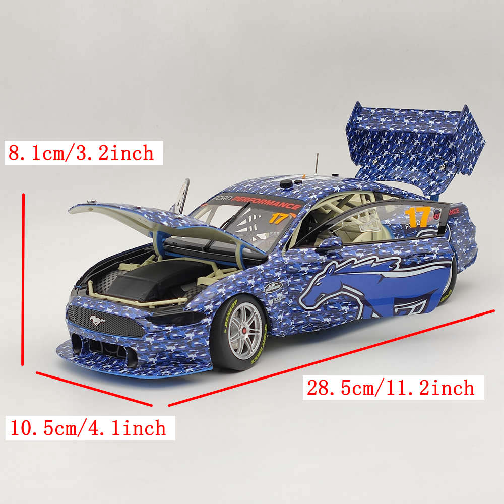 1/18 Authentique Ford Performance #17 Ford Mustang GT Supercar 2018 S.MCLAUGHLIN'S #ACD18F19L Modèles moulés sous pression Collection limitée