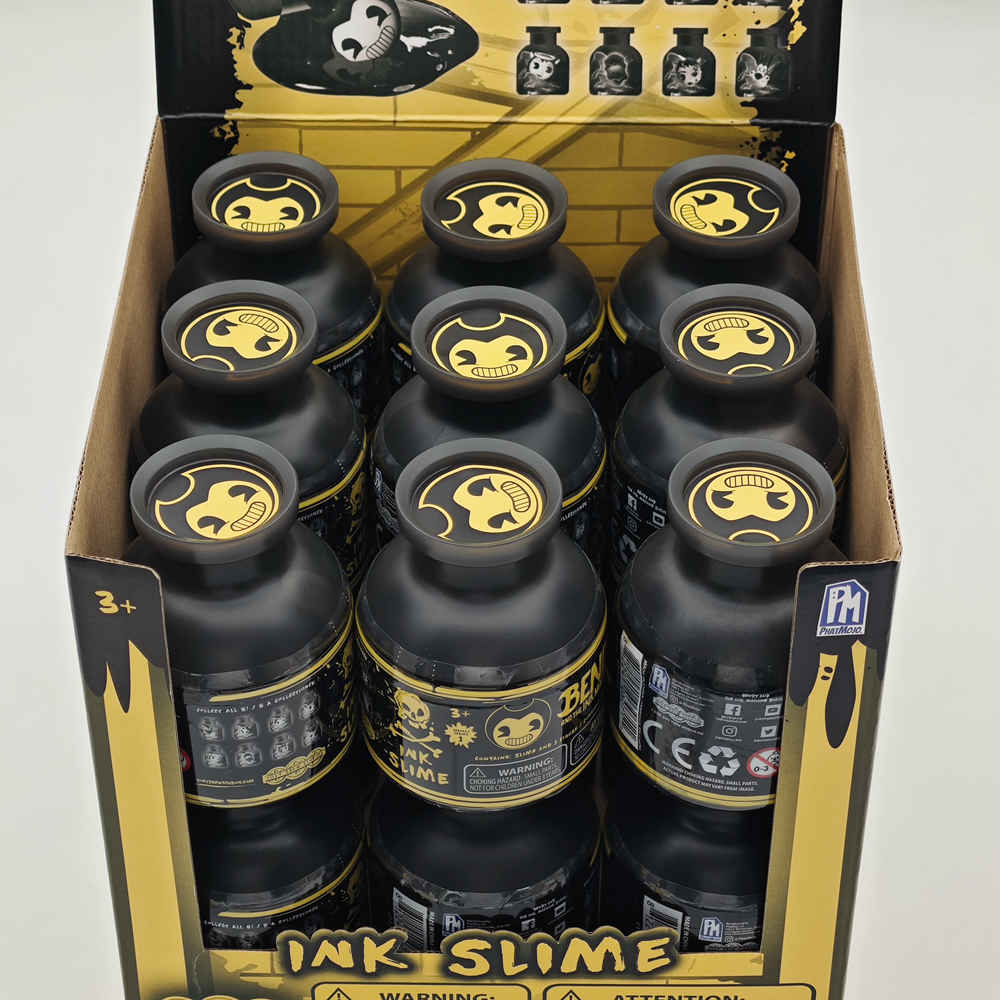 Bocal aveugle assorti de Bendy et de la machine à encre avec tête de figurine mystérieuse