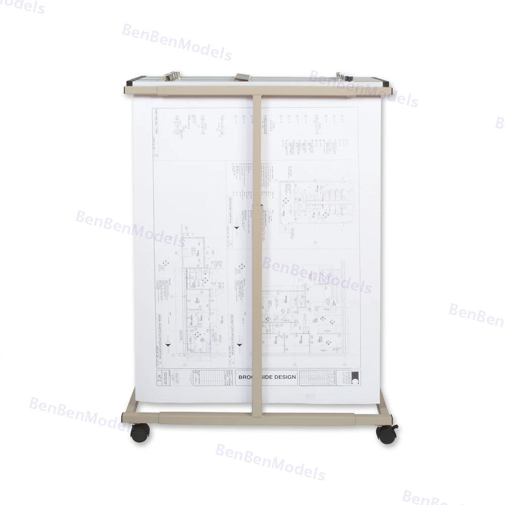 BrooksideDesign Heavy Duty Vertical Blueprint Storage Mobile Plan Center (Model MVPC)